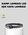 Şarjlı LED Kafa Feneri | 4 Modlu Akıllı Sensörlü Far | Su Geçirmez IPX5 Kamp 