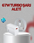 67 Watt Type C Şarj Adaptörü Asus Zenfone 7 8 9 Uyumlu