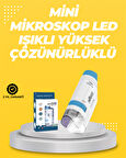 Taşınabilir LED Işıklı Cep Mikroskop – 80X–200X Büyütme