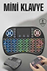 Işıklı Kablosuz Mini Q Klavye Tüm Cihazlara Uyumlu