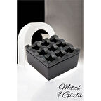 HSNET Rexite Siyah Metal 9 Gözlü Kül Tablası