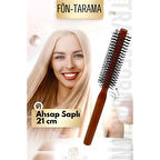 HSNET Fön Fırçası Ahşap Saplı Tarama Fırçası