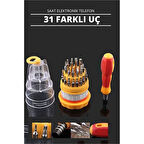 HSNET 30 Uçlu Tornavida Seti - Saat Tornavidası - Telefon Tamir Tornavidası Dayan