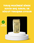 Profesyonel Kuru Kullanım Sakal Tıraş Makinesi Çift Başlıklı