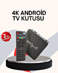 4K Android TV Box – Akıllı Medya Oynatıcı 2GB RAM 16GB Hafıza Wi-Fi Destekli