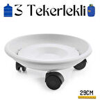 HSNET Tekerlekli Damacana ve Tüp Altlığı Beyaz