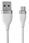 S82 Seramik Uçlu Micro USB Kablo 1M 3.1A - Beyaz-(5796)