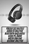 Yeni Nesil Kulak Üstü Bluetooth Kulaklık Type-C Girişli Yüksek Ses Kaliteli