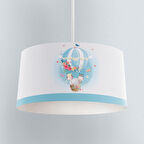 MEKTA HOME BEBEK VE ÇOCUK ODASI Fil ve Çiçekli Uçan Balon Desenli Avize