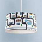 MEKTA HOME BEBEK VE ÇOCUK ODASI Şehir Desenli Yollu Avize