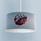 MEKTA HOME BEBEK VE ÇOCUK ODASI Mavi McQueen Deseli Avize