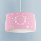 MEKTA HOME BEBEK VE ÇOCUK ODASI Çelenk ve Yıldız Desenli Çerçeveli Avize