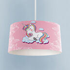 MEKTA HOME BEBEK VE ÇOCUK ODASI Unicorn ve Seksek Desenli Avize