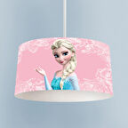 MEKTA HOME BEBEK VE ÇOCUK ODASI Motifli Elsa Desenli Pembe Avize