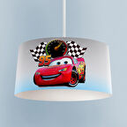 MEKTA HOME BEBEK VE ÇOCUK ODASI Gri Mavi McQueen Desenli Avize