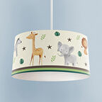 MEKTA HOME BEBEK VE ÇOCUK ODASI Safari Desenli Avize 