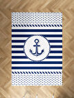 MEKTA HOME BEBEK VE ÇOCUK ODASI Denizci Çapa Desenli Halı