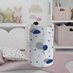 MEKTA HOME BEBEK VE ÇOCUK ODASI Kelebekli Balon Desenli Oyuncak Sepeti