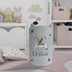 MEKTA HOME BEBEK VE ÇOCUK ODASI Cesur Ol Kızılderili Desenli Oyuncak Sepeti