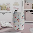 MEKTA HOME BEBEK VE ÇOCUK ODASI Renkli Sirk Desenli Oyuncak Sepeti