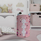 MEKTA HOME BEBEK VE ÇOCUK ODASI Seksekli Minnie Mouse Desenli Oyuncak Sepeti