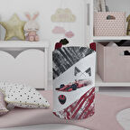 MEKTA HOME BEBEK VE ÇOCUK ODASI Formula Desenli Oyuncak Sepeti
