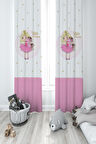 MEKTA HOME BEBEK VE ÇOCUK ODASI Little Princess Desenli 2 Kanat Fon Perde