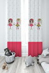 MEKTA HOME BEBEK VE ÇOCUK ODASI The Amazing Girl Desenli 2 Kanat Fon Perde