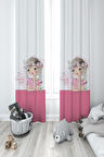 MEKTA HOME BEBEK VE ÇOCUK ODASI Romantic Girl Desenli 2 Kanat Fon Perde