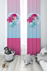 MEKTA HOME BEBEK VE ÇOCUK ODASI Deniz Kızı Desenli 2 Kanat Fon Perde