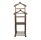 Melada Mobilya Gürgen Çift Tepeli Dilsiz Uşak Cilalı Ceviz Double Sehpalı