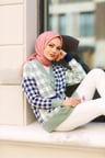 Bambu Kraş Şal Soft Pembe