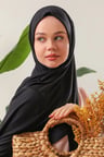 Tesettür Penye Şal Siyah