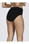 Kadın Siyah Dikişsiz Esnek Slip Külot