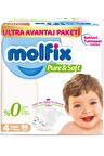 Molfix Pure Soft 4 Beden Maxi 86'lı Bebek Bezi