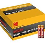 Kodak KAAHZ-S4 Super Heavy Duty Çinko Karbon AAA İnce Kalem Pil / Pakette 60 Adet