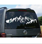 40 x 11 cm Dağ Manzarası Karavan Sticker