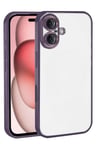 Newface Apple iPhone 17 Razer Lensli Silikon - Mor