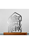 Home Sweet Home Metal Masa ve Raf Dekoru