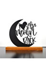 I Love You To The Moon And Back Metal Masa Ve Raf Dekoru