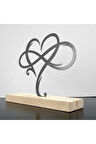 Infinity Heart Sonsuz Kalp Metal Masa Ve Raf Dekoru