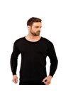 Erkek Siyah Termal Üst Fanilia