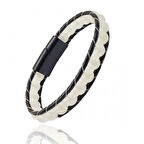 Moncuk Design Neon Fosforlu Deri Çelik Bilelklik 33512B2D8M6