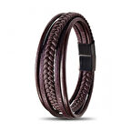 Moncuk Design Kahverengi Çoklu Deri Bileklik 33513B1D3