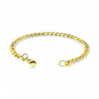 Moncuk Design Yassı Mariner Sarı Çelik Zincir Bileklik 1.6X6Mm 3351CZB1D85