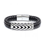 Moncuk Design Çelik Ve Deri Bileklik 33511B2D20
