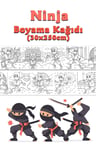 Ninja Temalı Dev Boyama Kağıdı 2,5 Metre Rulo Boyama Kağıdı - Çocuk Eğitici Boyama