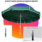  ZEYCAMPİNG PLAJ KAMP BAHÇE BALKON DENİZ 200 CM  TAŞIMA ÇANTASI VE DEMİR KAZIK İLE ( BİDON HARİÇ )