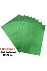 Yeşil Renkli Simli Eva Süngeri 50X70 cm 10'lu Paket 1.5 mm