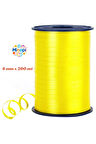Sarı Rafya Balon ipi 8 mm x 200 mt Pastel Renk